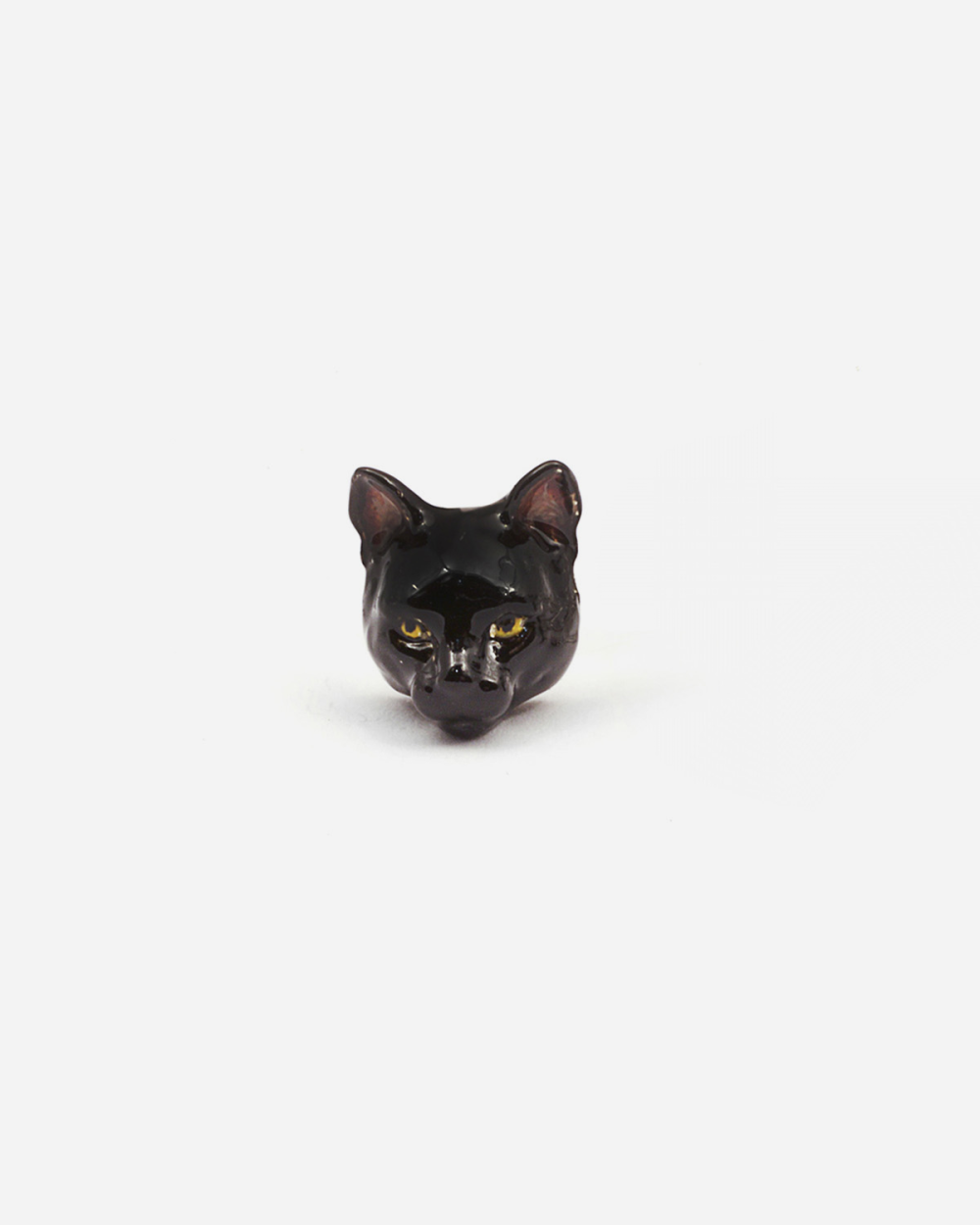 ORECCHINO GATTO EUROPEO SMALTATO