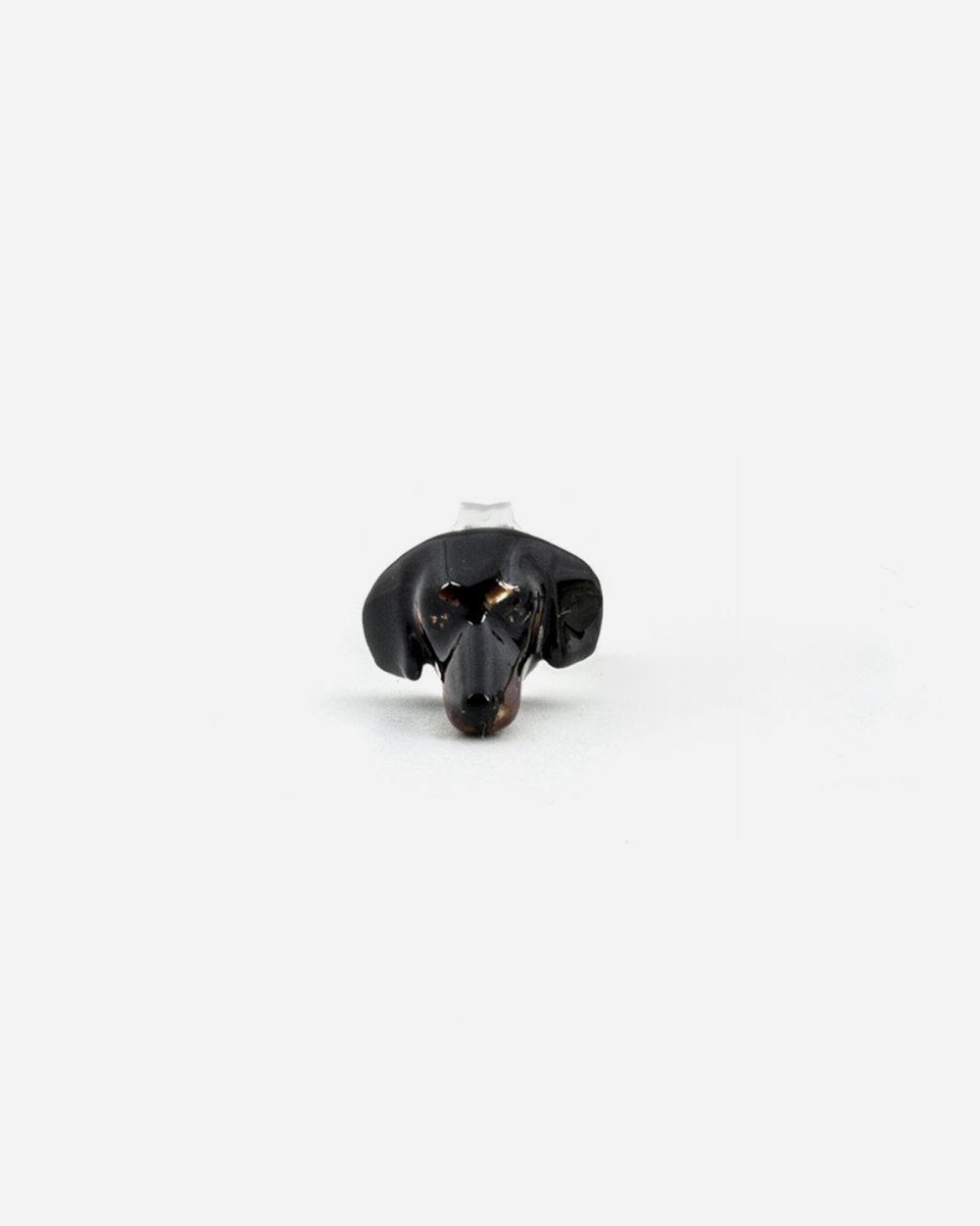 BOUCLE D’OREILLE TECKEL / ÉMAIL