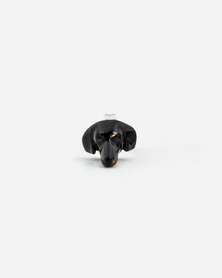 BOUCLE D’OREILLE TECKEL / ÉMAIL