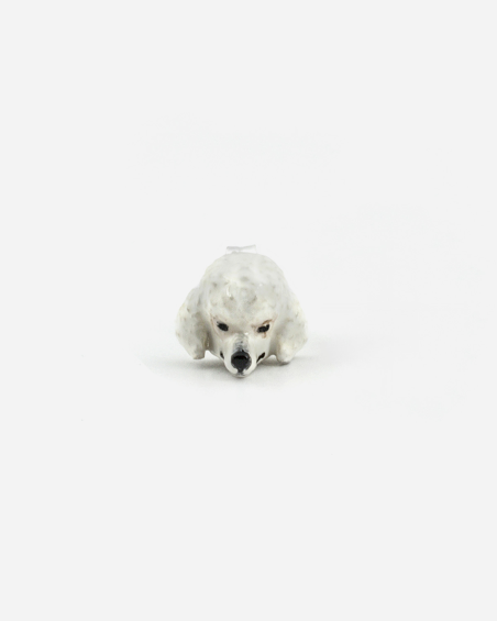 BOUCLE D’OREILLE CANICHE / ÉMAIL