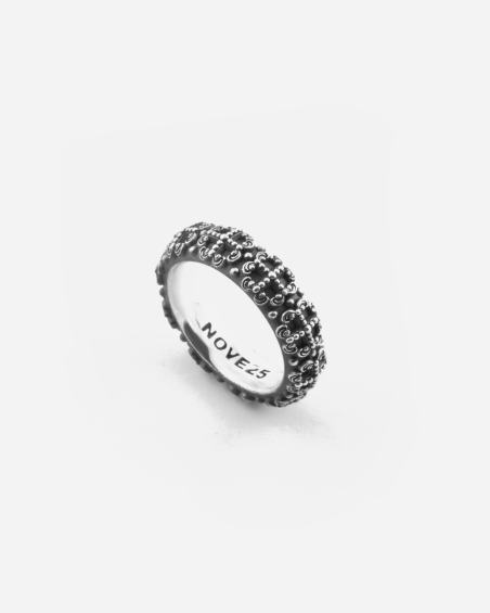 BAGUE ALLIANCE GOTHIQUE PROMESA EN ARGENT