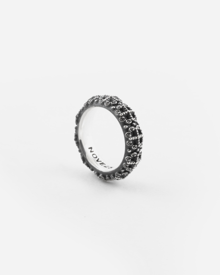 ANELLO FEDE GOTICA PROMESA IN ARGENTO