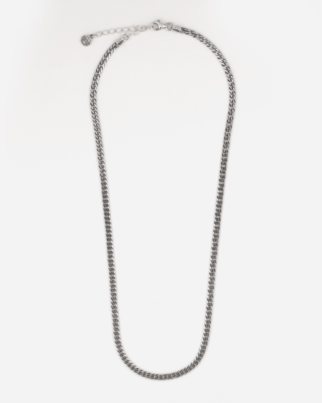 COLLAR GRUMETTE DOBLE ROMBO DE PLATA