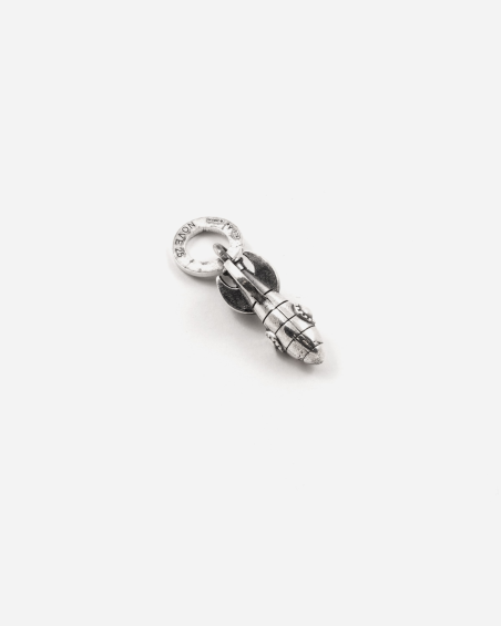 MINI CHARM COLGANTE COHETE DE PLATA