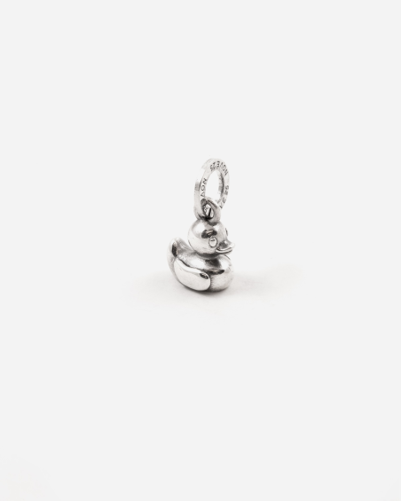 MINI CHARM PENDANT CANARD EN ARGENT