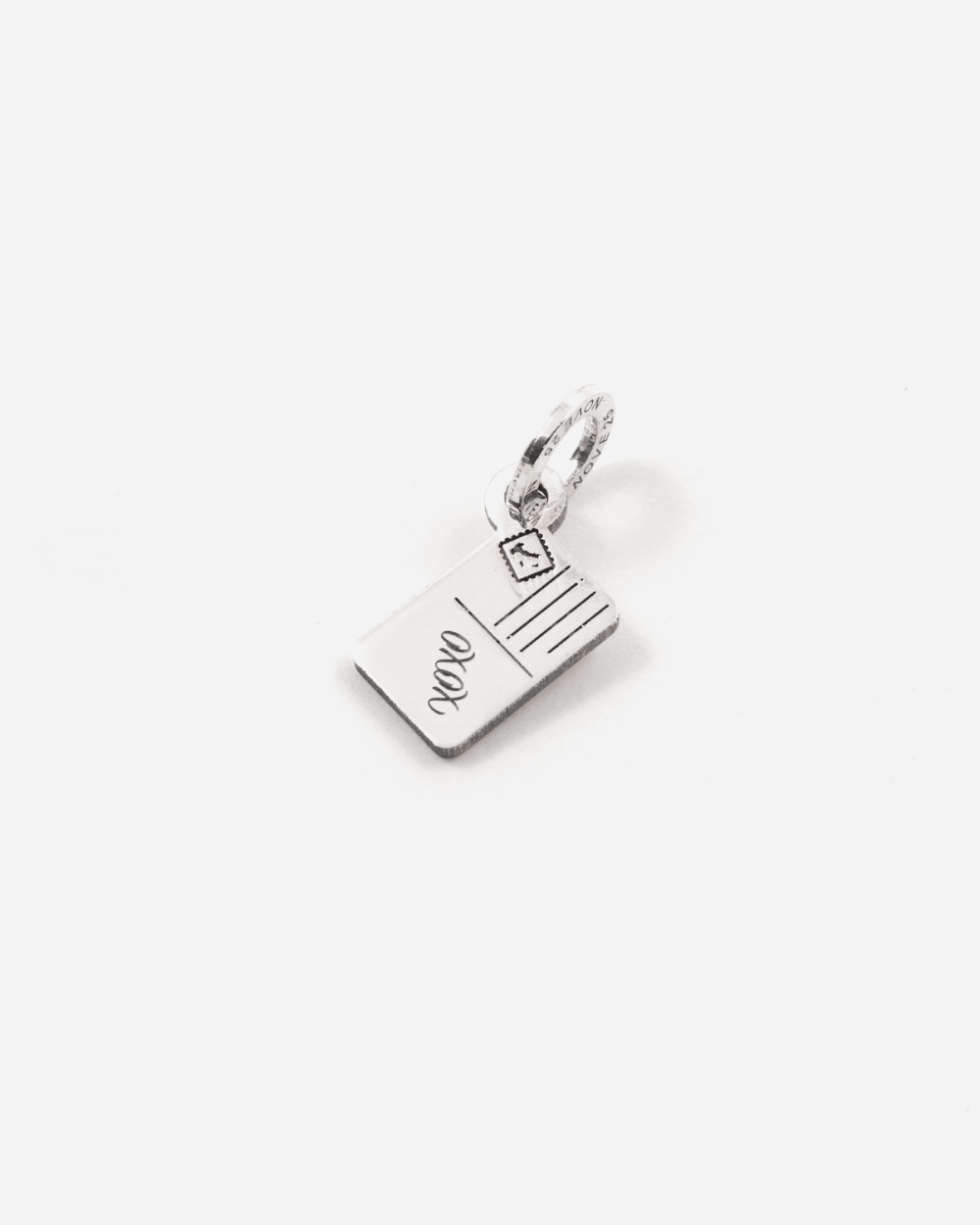 CIONDOLO MINI CHARM CARTOLINA IN ARGENTO