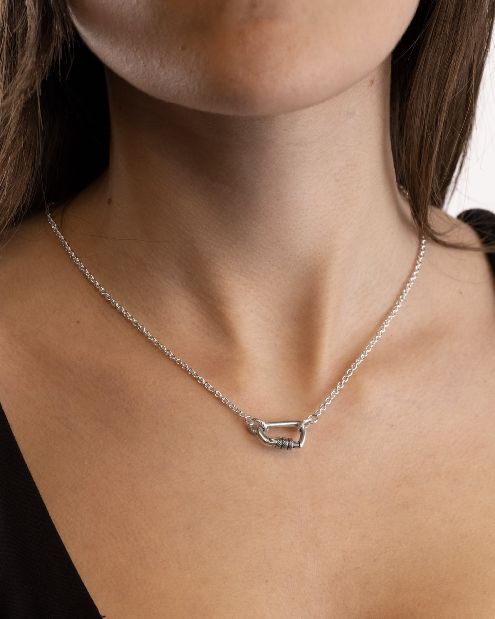 COLLIER CHAÎNE 060 EN ARGENT AVEC...