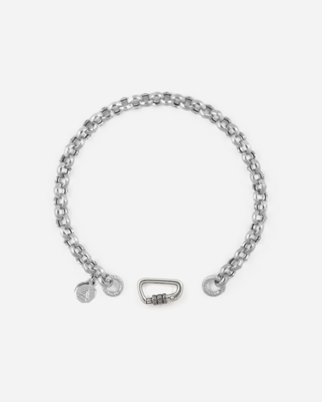 BRACELET BERGER 500 EN ARGENT AVEC MOUSQUETON