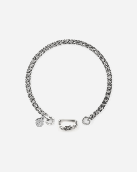 BRACELET GOURMETTE 120 EN ARGENT AVEC MOUSQUETON