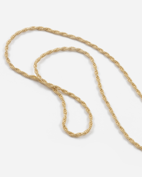 COLLANA MINI CORDA PLACCATA ORO