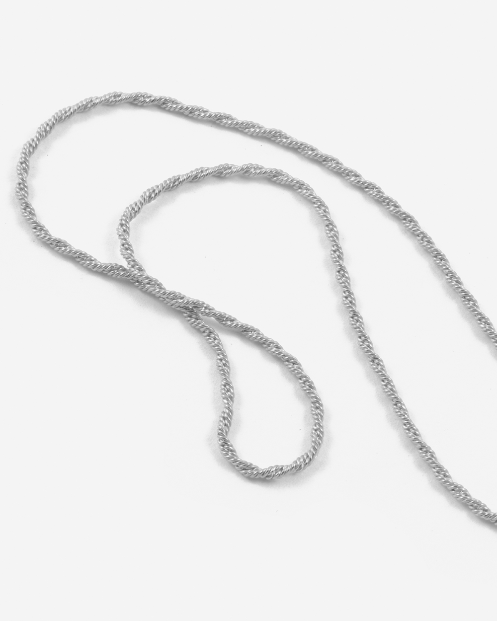 MINI ROPE CHAIN NECKLACE IN SILVER