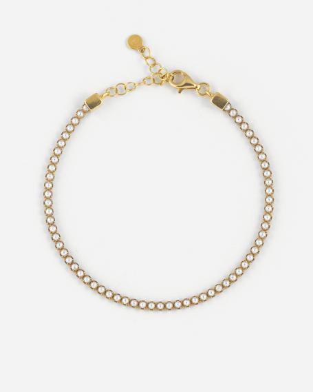 GOLD PLATED TENNIS BRACELET...