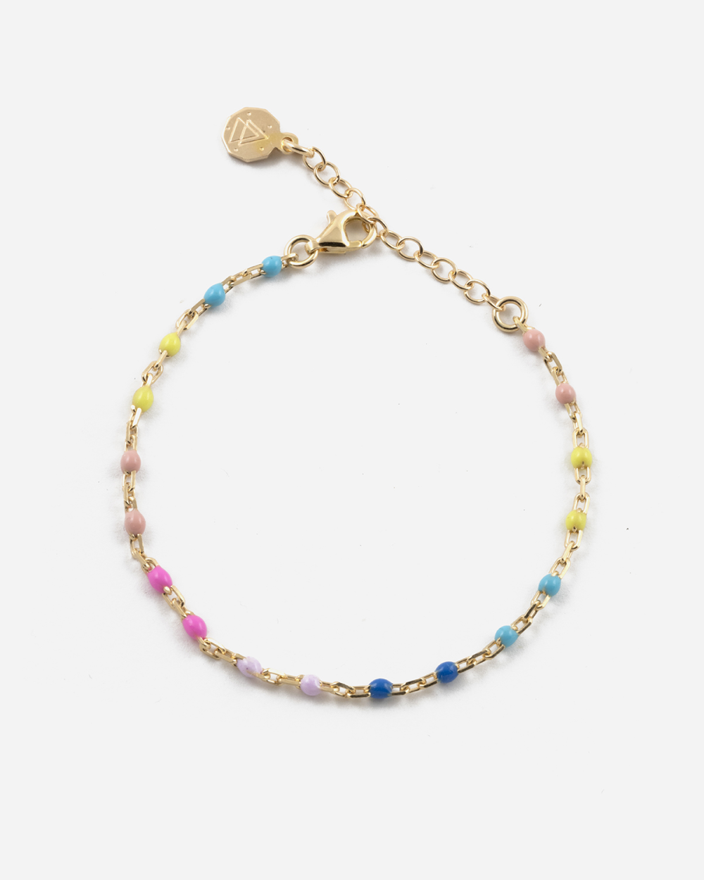 MULTICOLOR ENAMEL BRACELET GOLD PLATED
