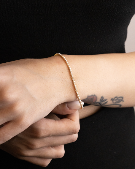 GOLD PLATED TENNIS BRACELET... 2