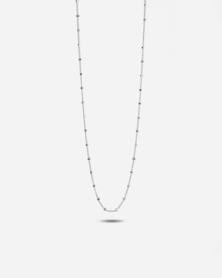 SILVER CURB CHAIN NECKLACE...