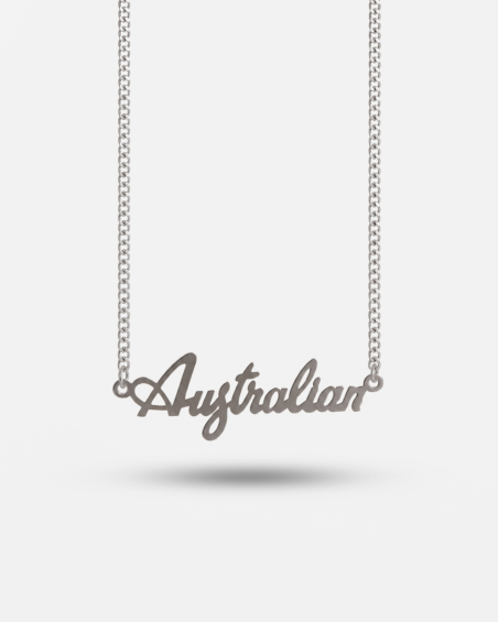 NOVE25 X AUSTRALIAN LOGO SCRIPT CHAIN