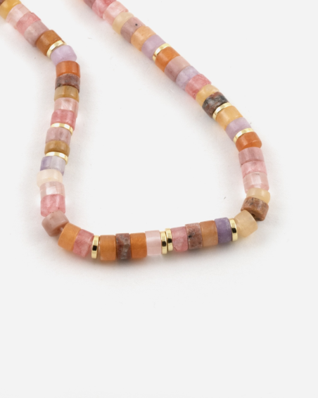 GOLD PLATED PINK ELEMENTS BRACELET