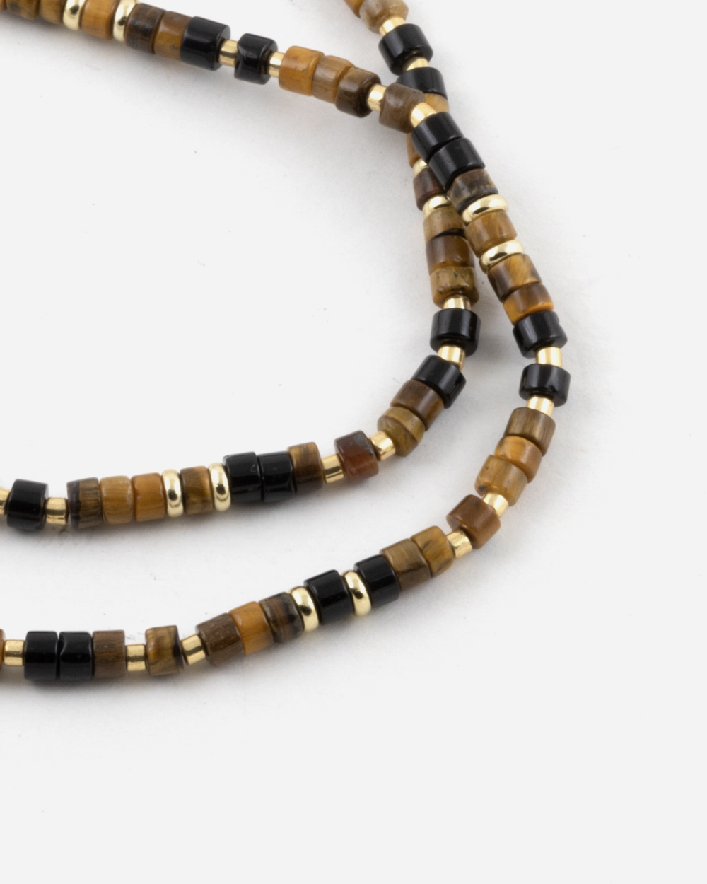 GOLD PLATED MINI BROWN ELEMENTS BRACELET