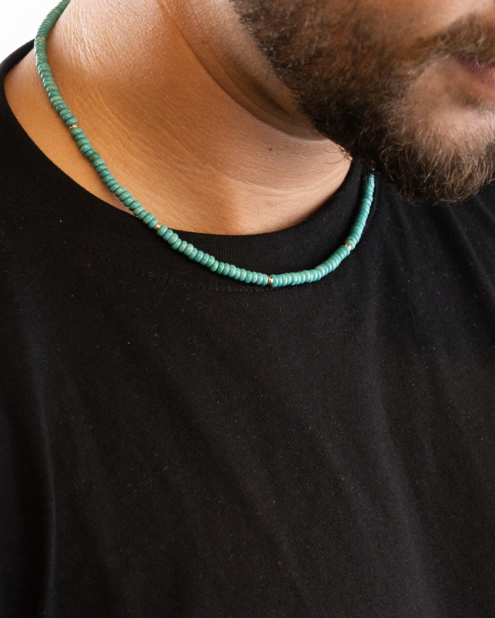 GOLD PLATED LAKE NECKLACE