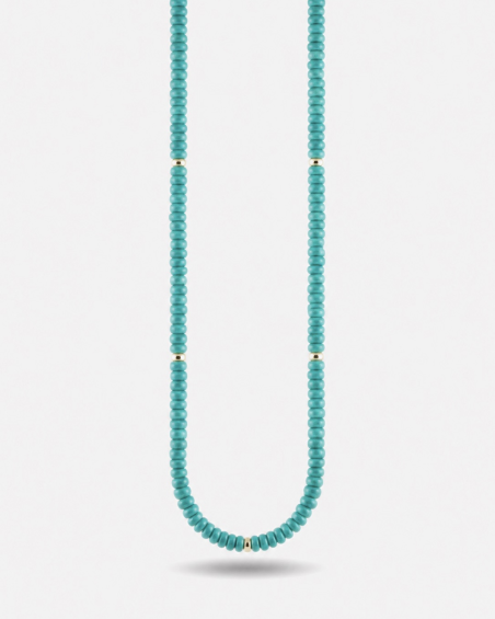 GOLD PLATED LAKE NECKLACE